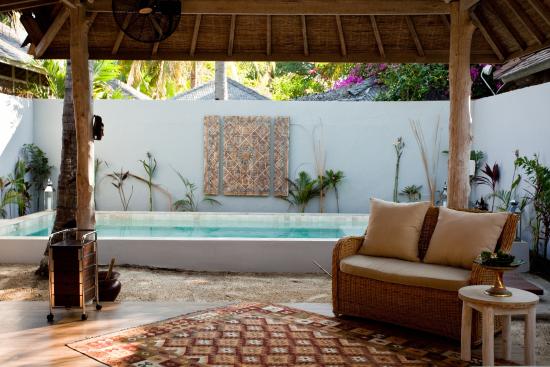 spa interior with outside plunge pool