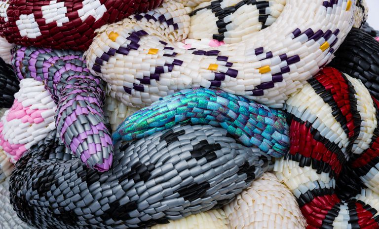 colourful yarn art