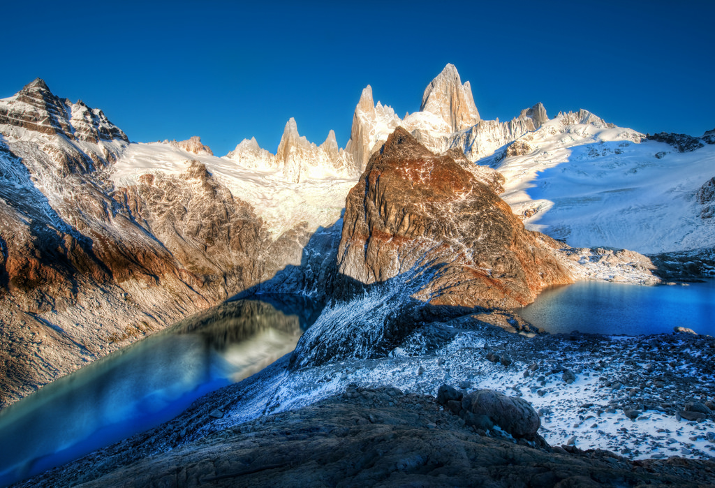 The Two Glacial Lakes of the Southern Andes