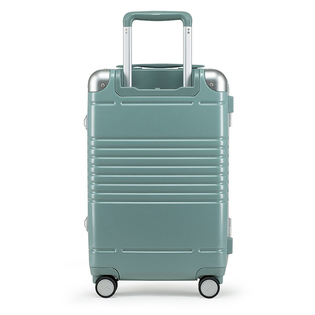 sage metallic carry on suitcase