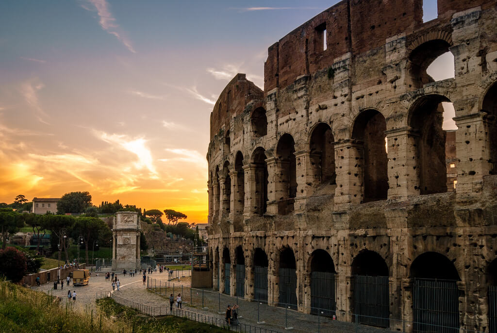 Roman Colosseum, sunrise